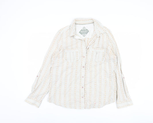 Marks and Spencer Women's Striped Button-Up Shirt