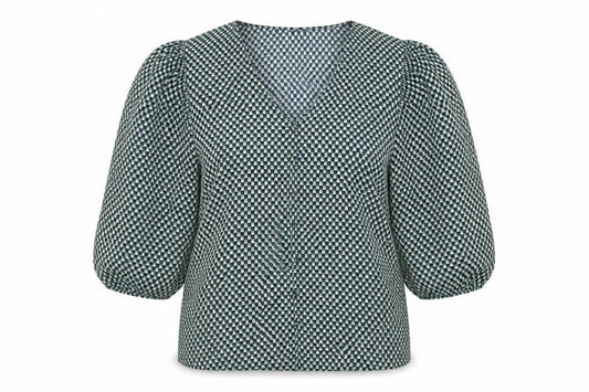 Marks and Spencer Women's Geometric V-Neck Top
