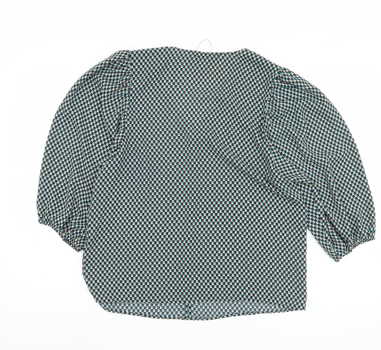 Marks and Spencer Women's Geometric V-Neck Top