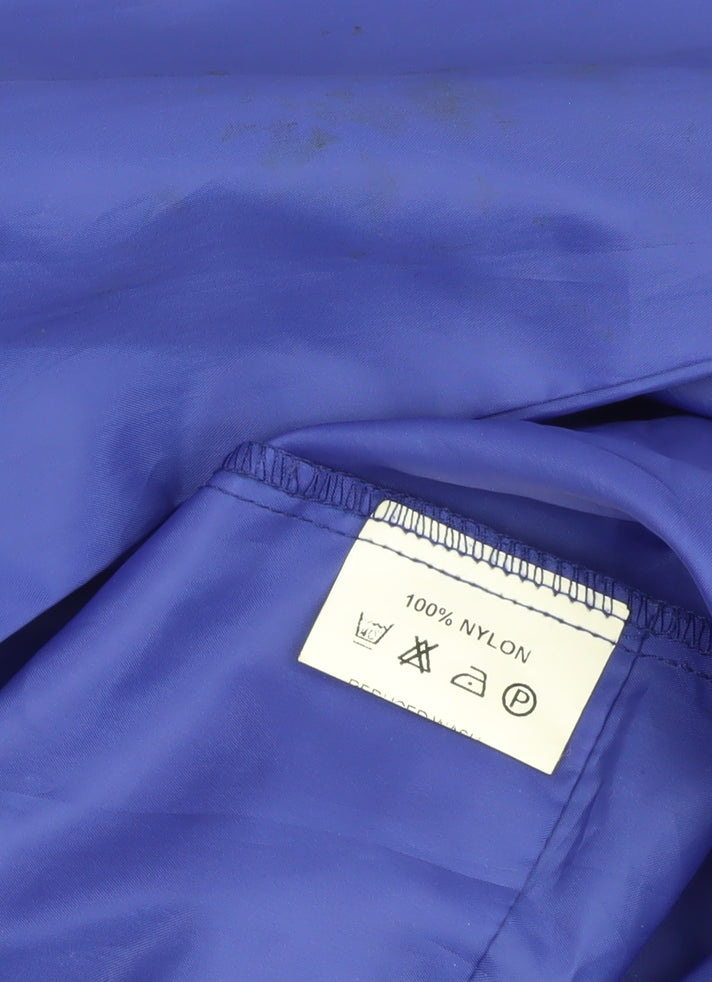 Protection Men's Blue Hooded Windbreaker Jacket, Size M