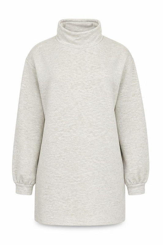 MNG Women's Beige Long Sleeve Sweatshirt, Size 12
