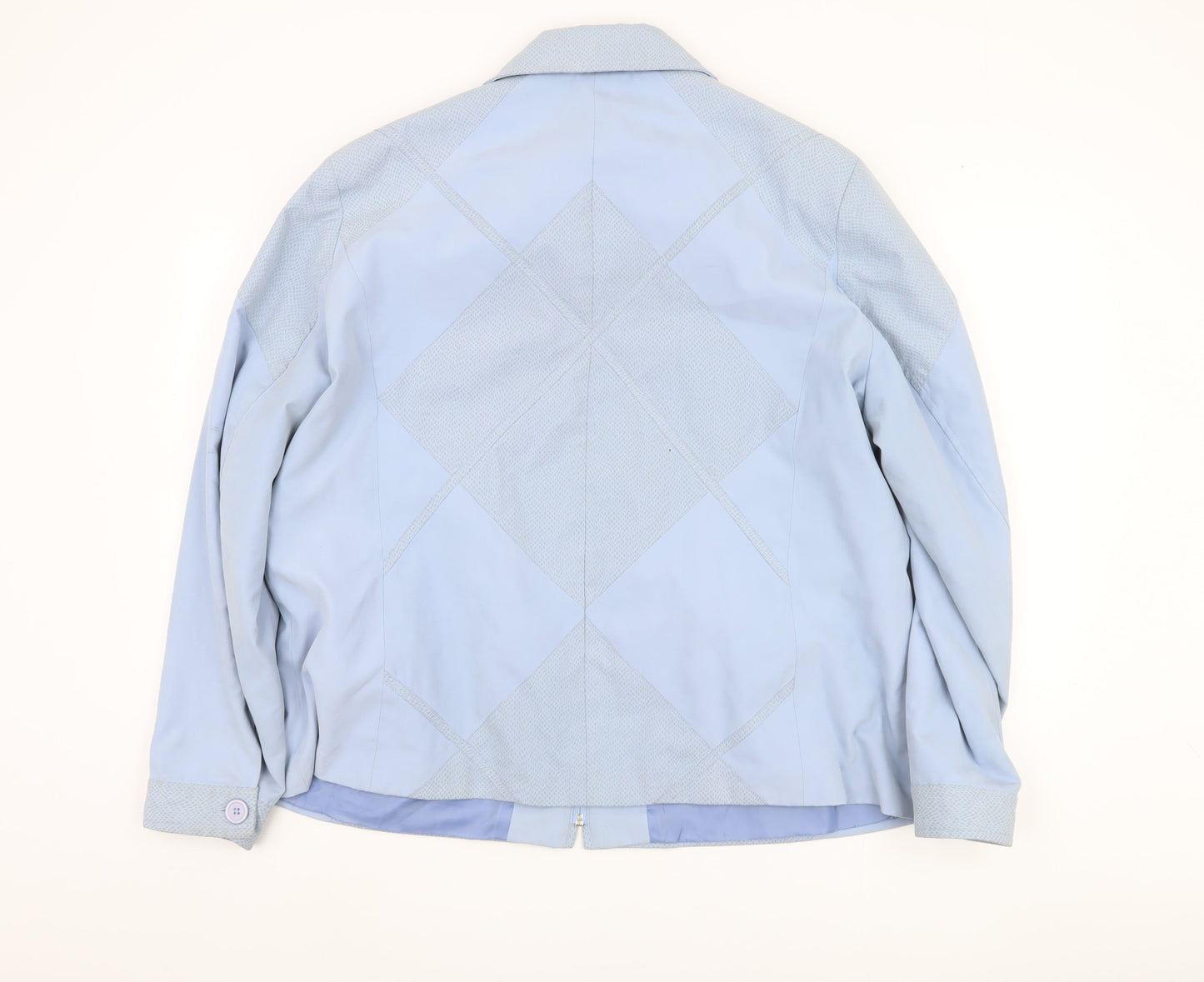 Finesse Women's Blue Geometric Jacket Size 22