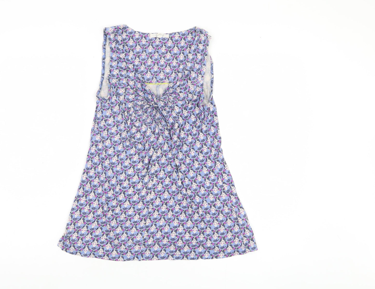 White Stuff Women's Multicoloured Floral Top, UK 8, Sleeveless