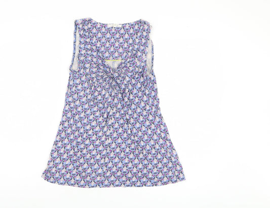 White Stuff Women's Multicoloured Floral Top, UK 8, Sleeveless