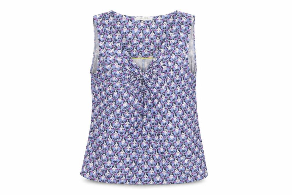 White Stuff Women's Multicoloured Floral Top, UK 8, Sleeveless
