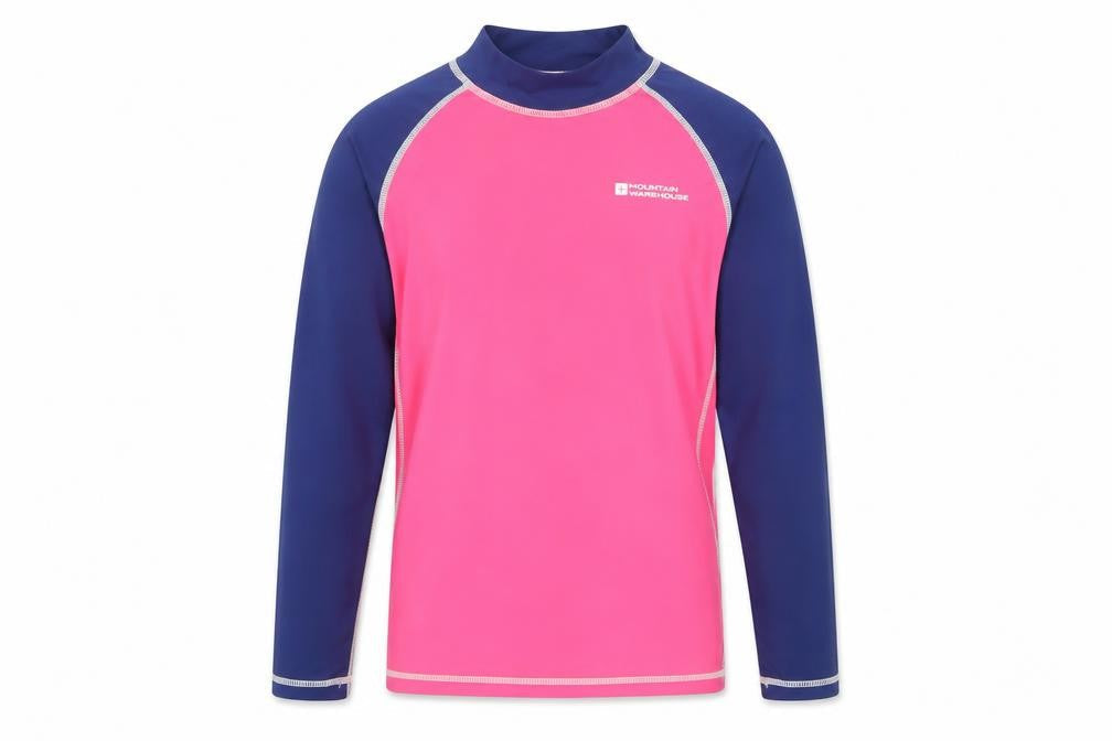 Mountain Warehouse Girls UV Protection Pink and Blue Top 9-10Y