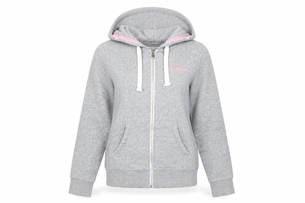 Jack Wills Women's Grey Basic Hooded Jacket Size 8