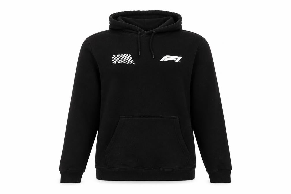 H&M Unisex Black Graphic Pullover Hoodie Medium