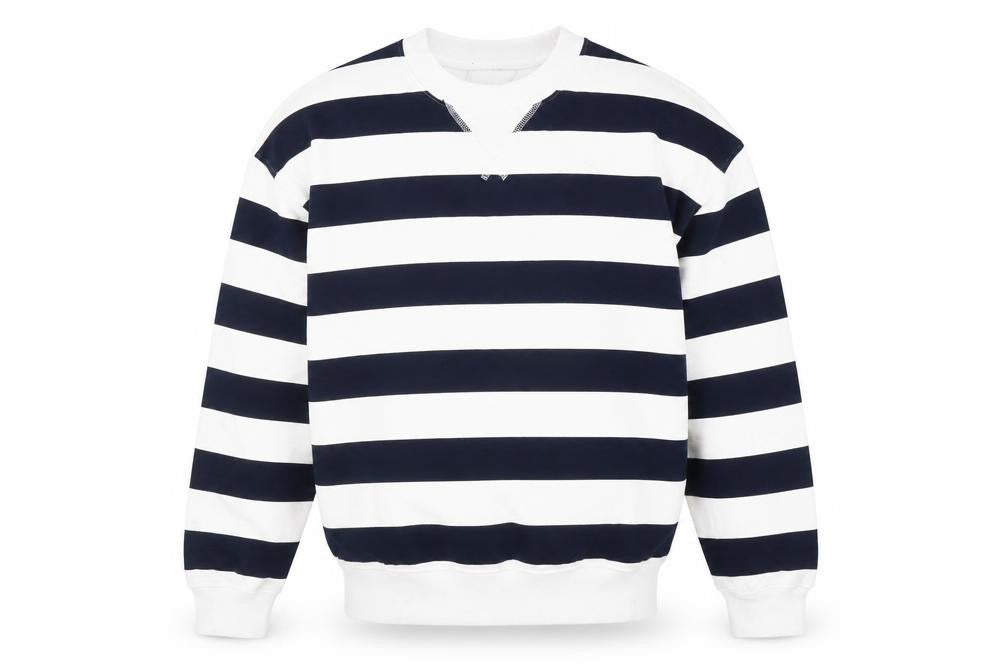 Marks & Spencer Men's XS Black Striped Sweatshirt