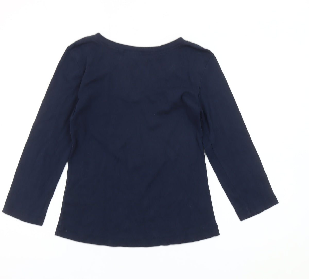 Adini Women's Blue V-Neck Long Sleeve Blouse