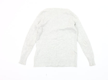 White Stuff Women's Grey Pullover Jumper Size 8