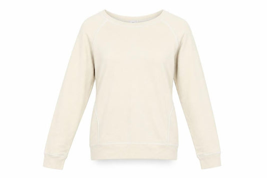 Beige Women's Pullover Sweatshirt, Size 12, Casual Comfort