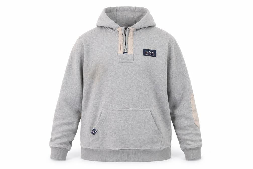 Crew Clothing Men’s Grey Pullover Hoodie Size S