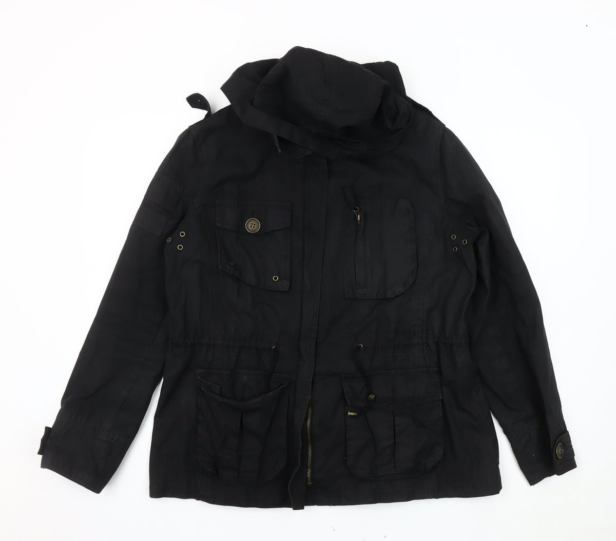 Zara Basic Women's Black XL Parka Jacket