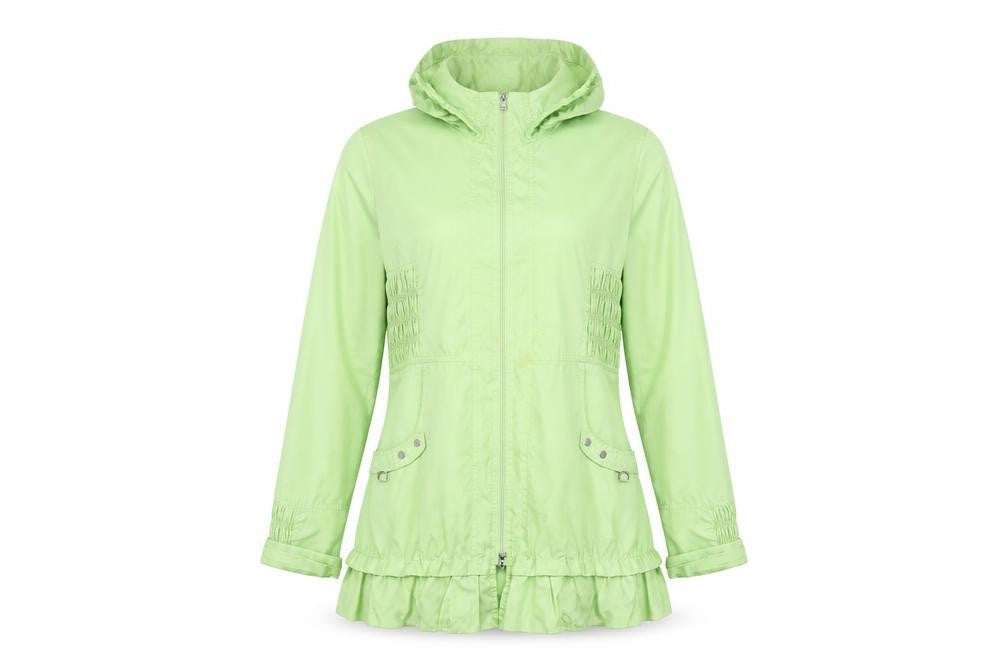 TAGG Women's Green Hooded Rain Coat Size 10