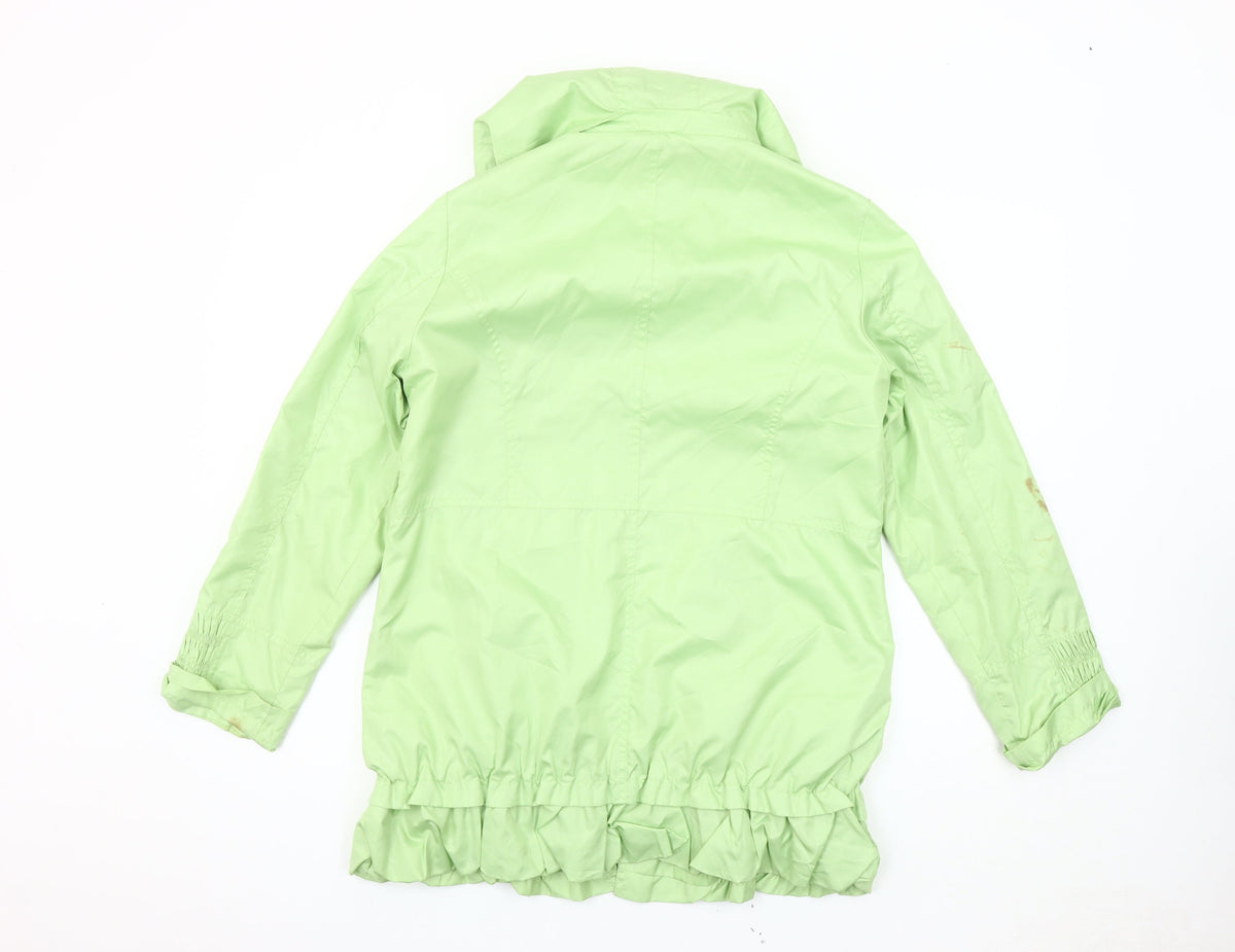TAGG Women's Green Hooded Rain Coat Size 10