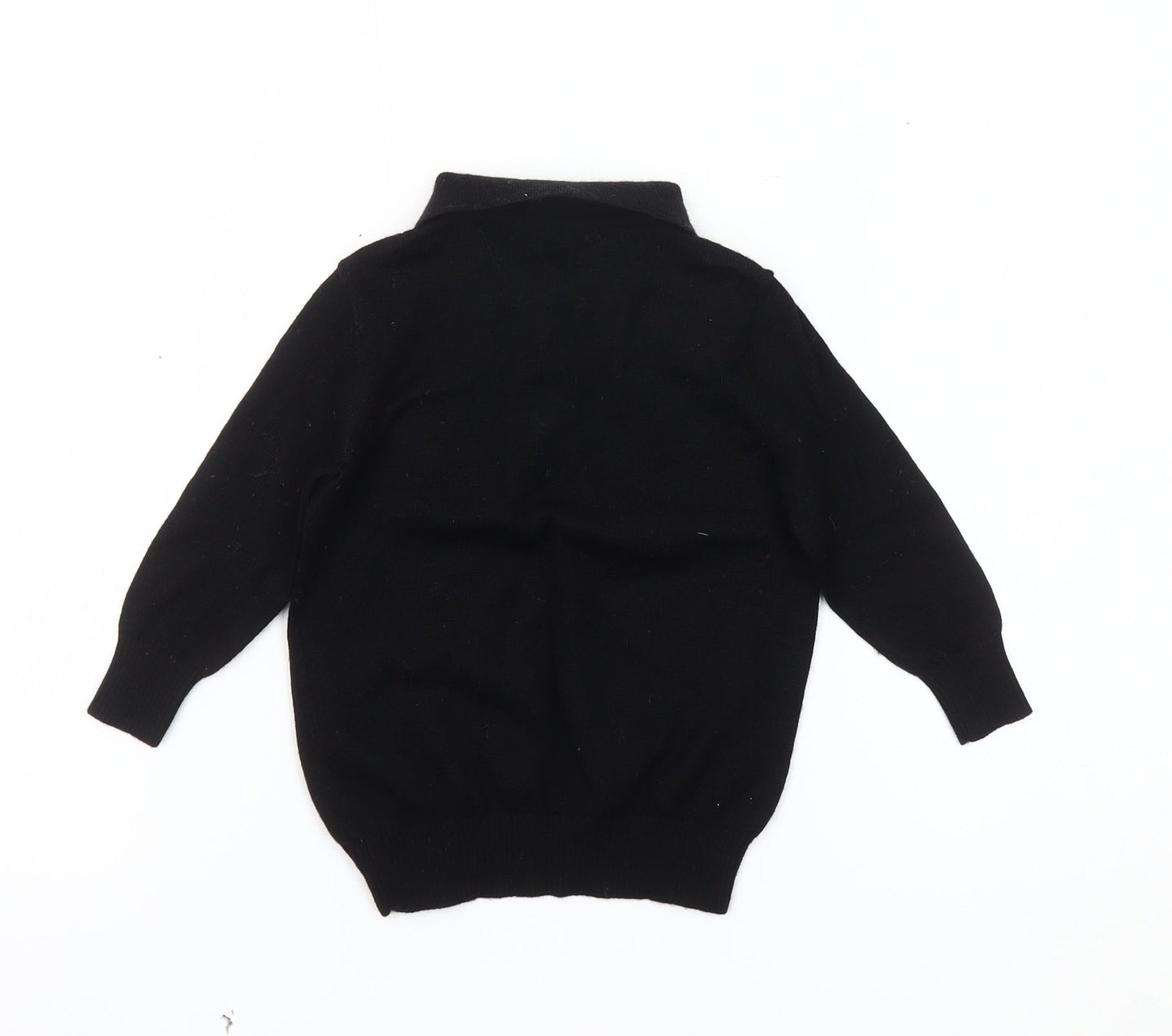 Nicholas & Bears Unisex Black Wool Jumper 18-24 Months