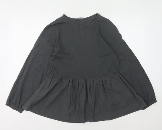 Zara Women's Black Long Sleeve Top M