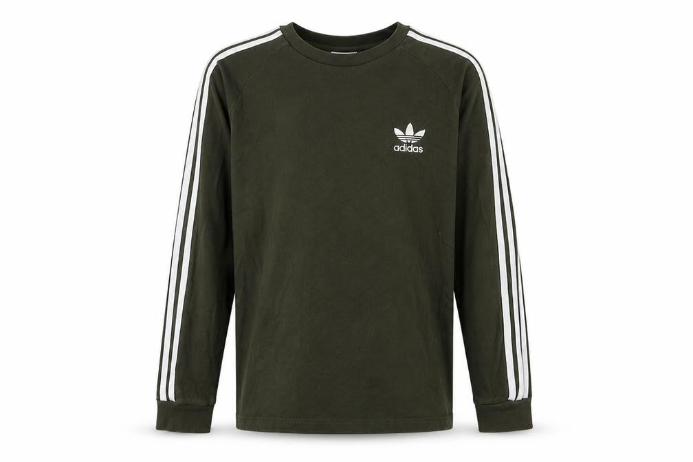 Adidas Kids Green Jersey T-Shirt - Long Sleeve, 12-13 Years