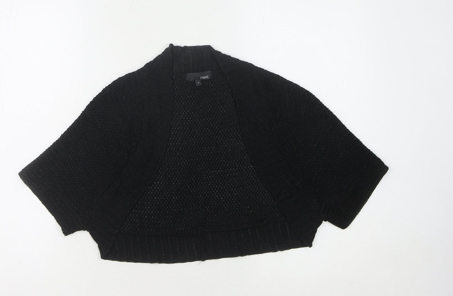 Next Women's Black Chunky-Knit Shrug XL