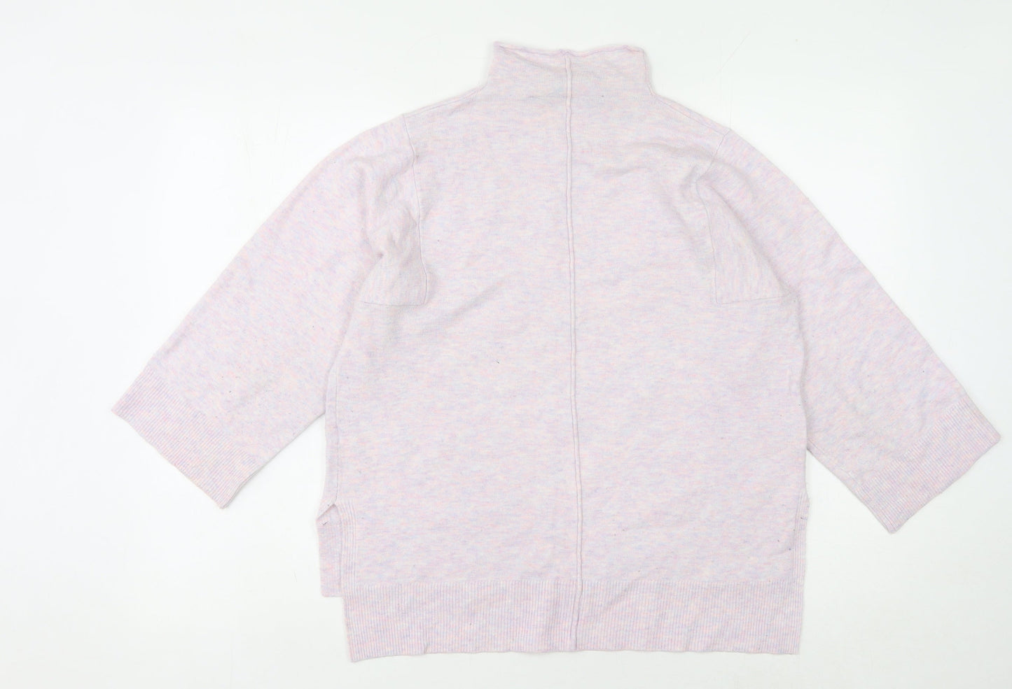 French Connection Women's Pink High Neck Cardigan, Size S