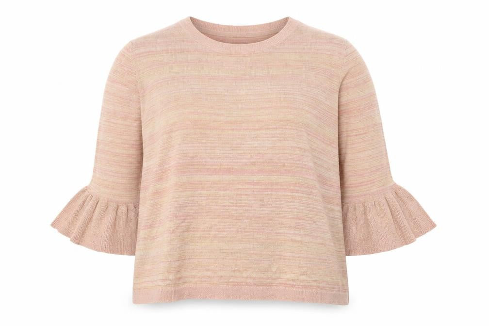 Marks & Spencer Women's Pink Striped Pullover Jumper UK 20