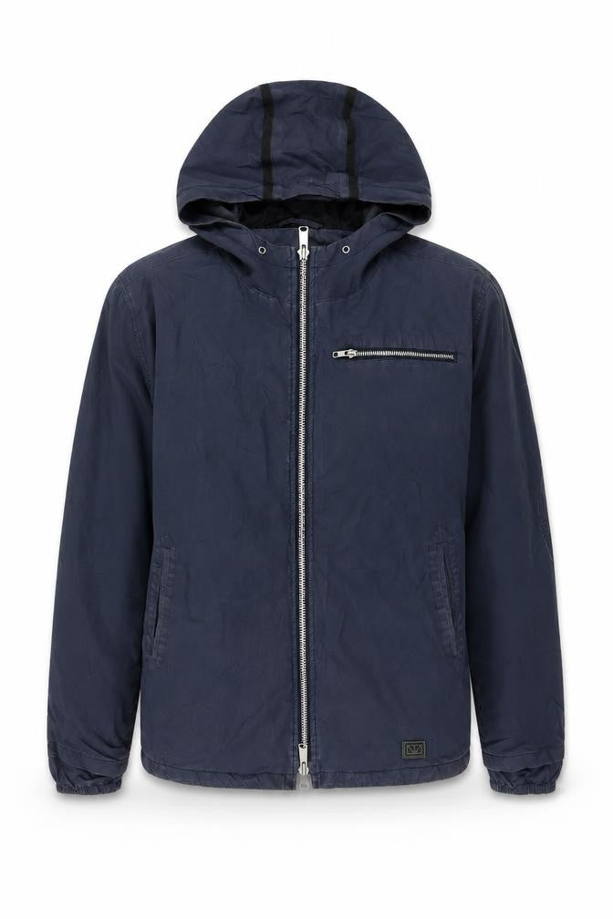 Brixtol Men’s Blue Hooded Jacket M Casual Zip