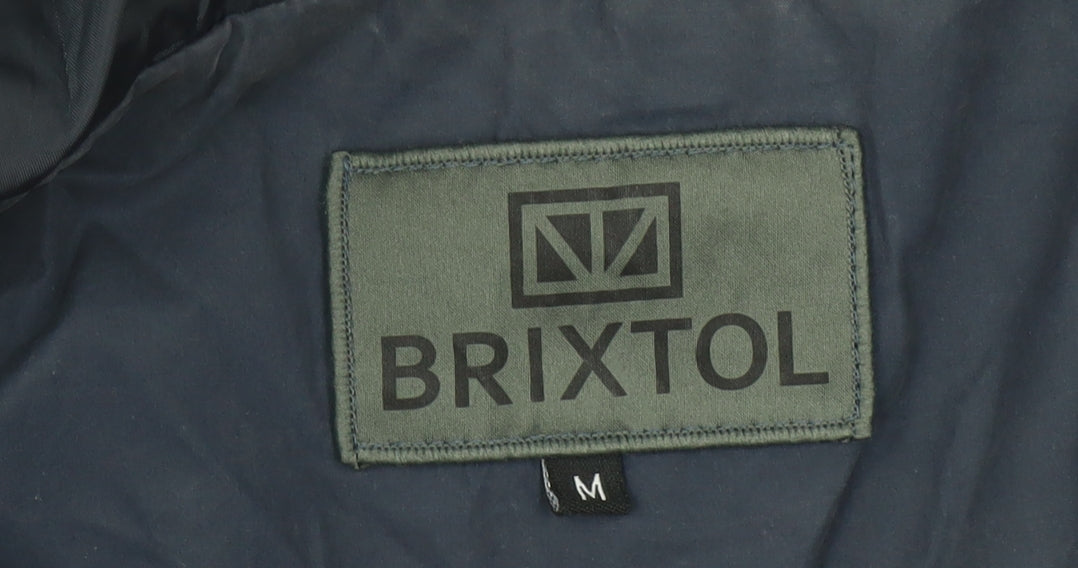 Brixtol Men’s Blue Hooded Jacket M Casual Zip