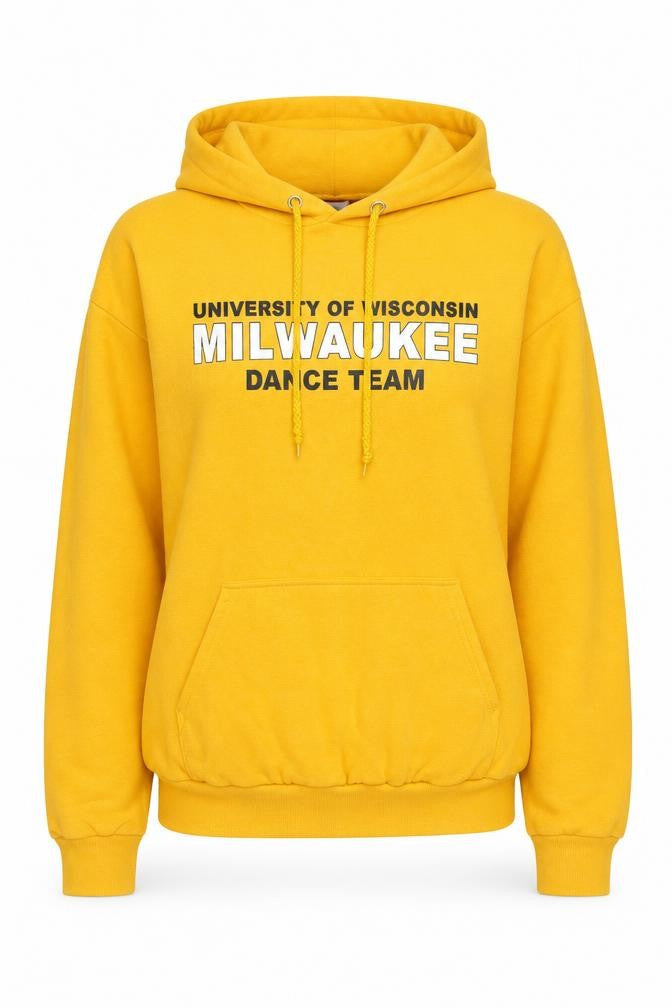 Champion Unisex Yellow Pullover Hoodie, Size S
