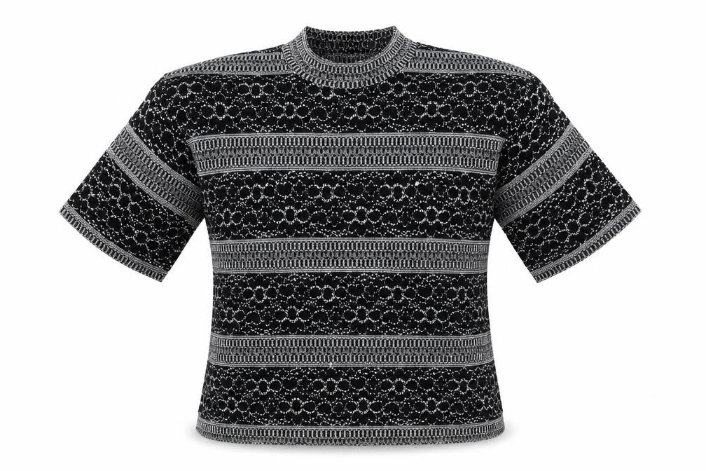 Wallis Women's Black Geometric Mock Neck Top, Size 14