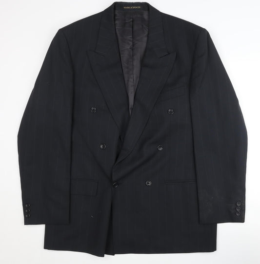 Marks and Spencer Men's Black Blazer 42L