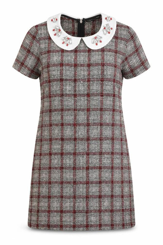 Zara Women’s Multicoloured Collared Sheath Dress S