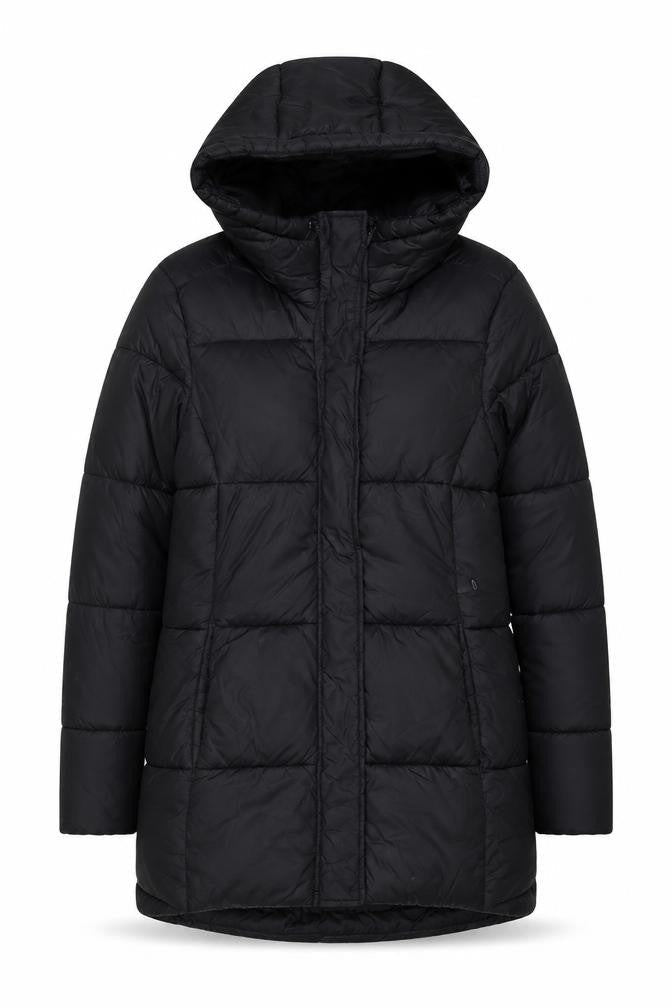 H&M Women's Black XS Puffer Jacket Coat Winter Hooded