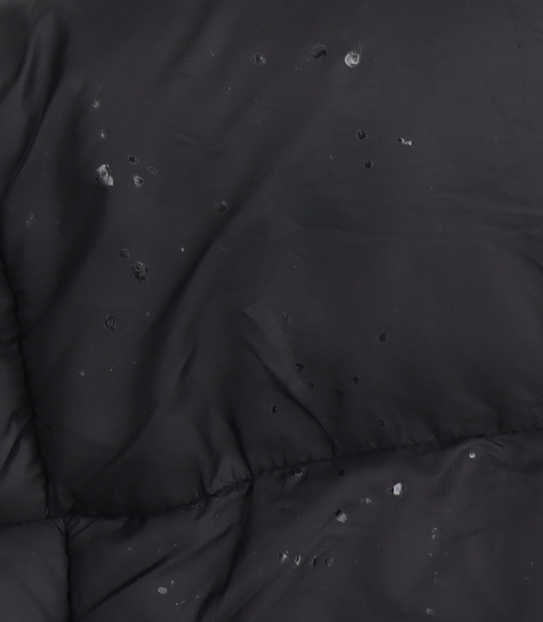 H&M Women's Black XS Puffer Jacket Coat Winter Hooded