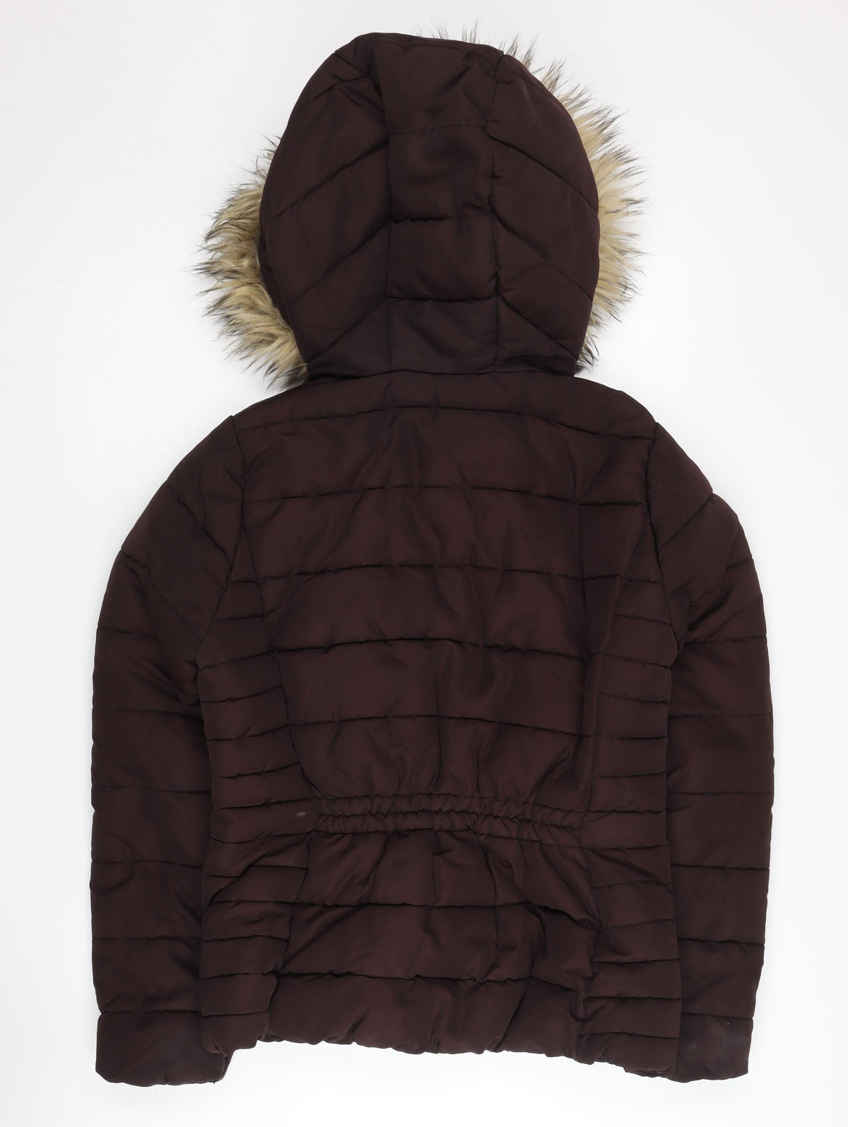 H&M Women's Brown Puffer Jacket Size 10