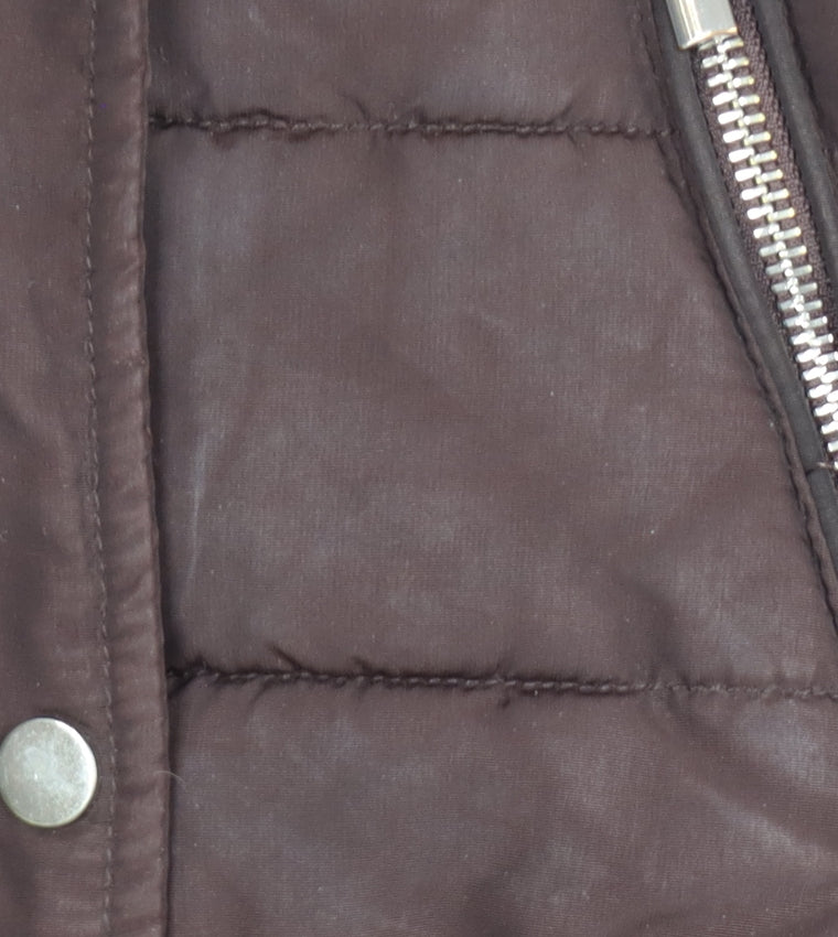 H&M Women's Brown Puffer Jacket Size 10