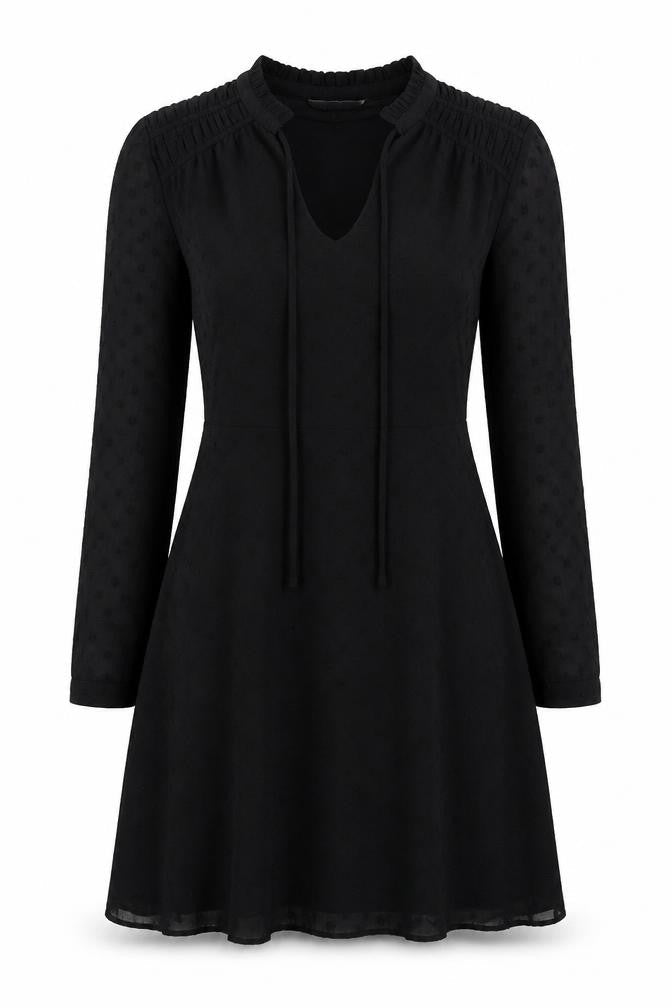 Sonsandar Women's Black V-Neck Dress Size 10