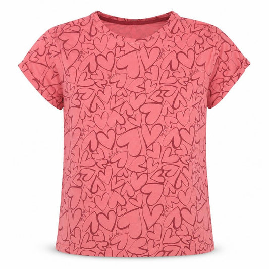 Marks & Spencer Pink Heart Print T-Shirt M