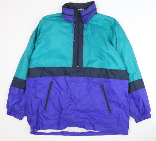 San Marco Men's Blue Windbreaker Jacket L