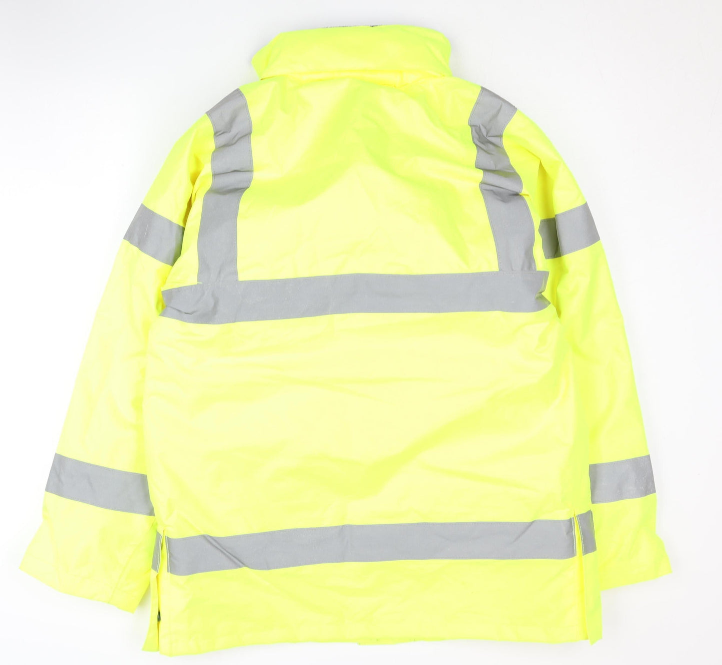 Portwest Men's Yellow Medium Safety Rain Coat Jacket