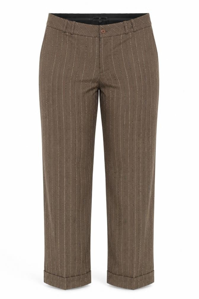 Elizabeth Emanuel Brown Striped Women's Trousers 14