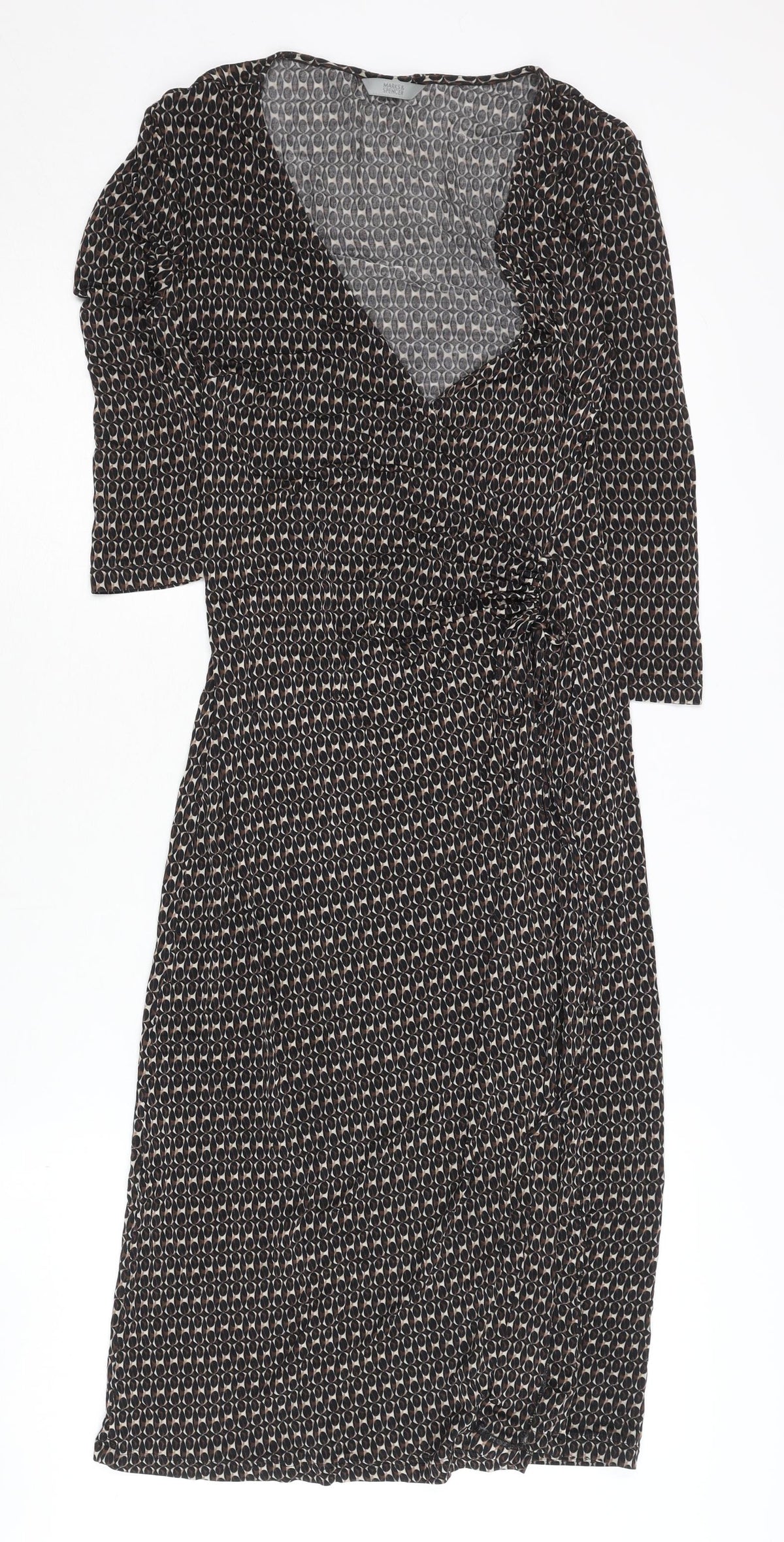 Marks & Spencer Women's Black Wrap Dress Size 10
