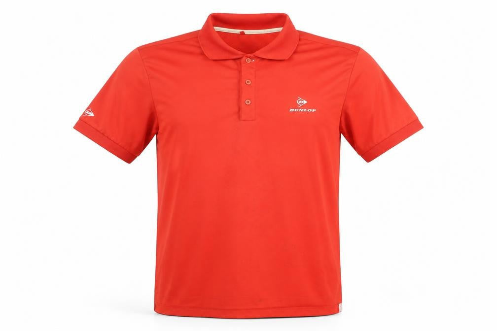 Dunlop Men's Red Golf Polo M - Breathable Sportswear