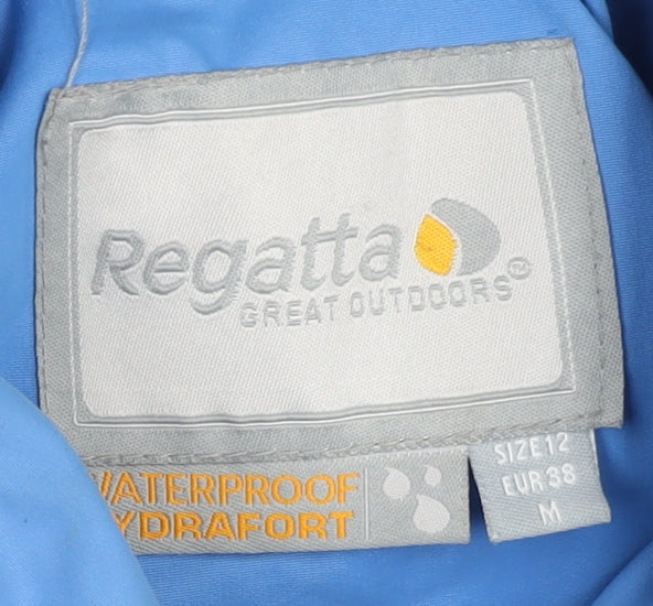 Regatta Women's Blue Waterproof Hooded Anorak Jacket Size 12