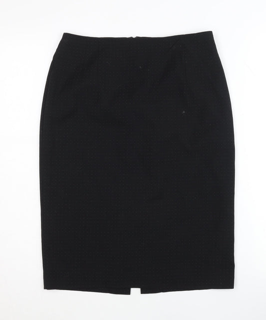 Warehouse Women's Black Midi Pencil Skirt - Size 10