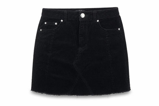 Miss Selfridge Women's Black Corduroy Skirt Size 6