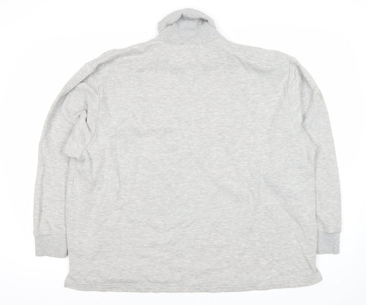 Weekday Unisex Grey Pullover Sweatshirt, Small, Roll Neck