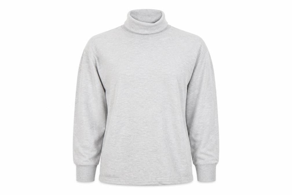 Weekday Unisex Grey Pullover Sweatshirt, Small, Roll Neck