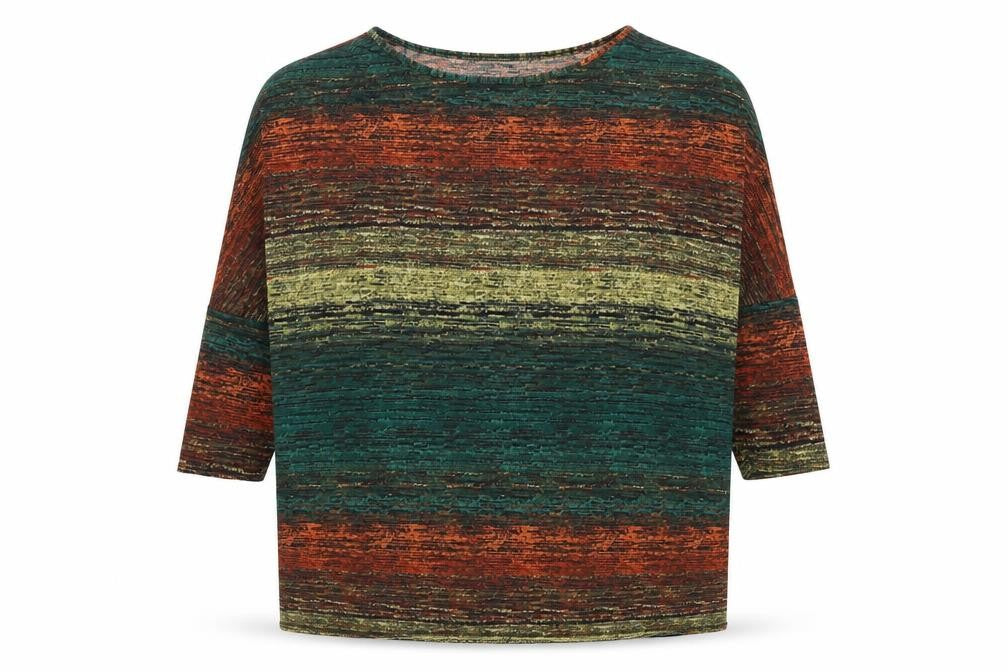 Saloos Women's Multicoloured 3/4 Sleeve Top