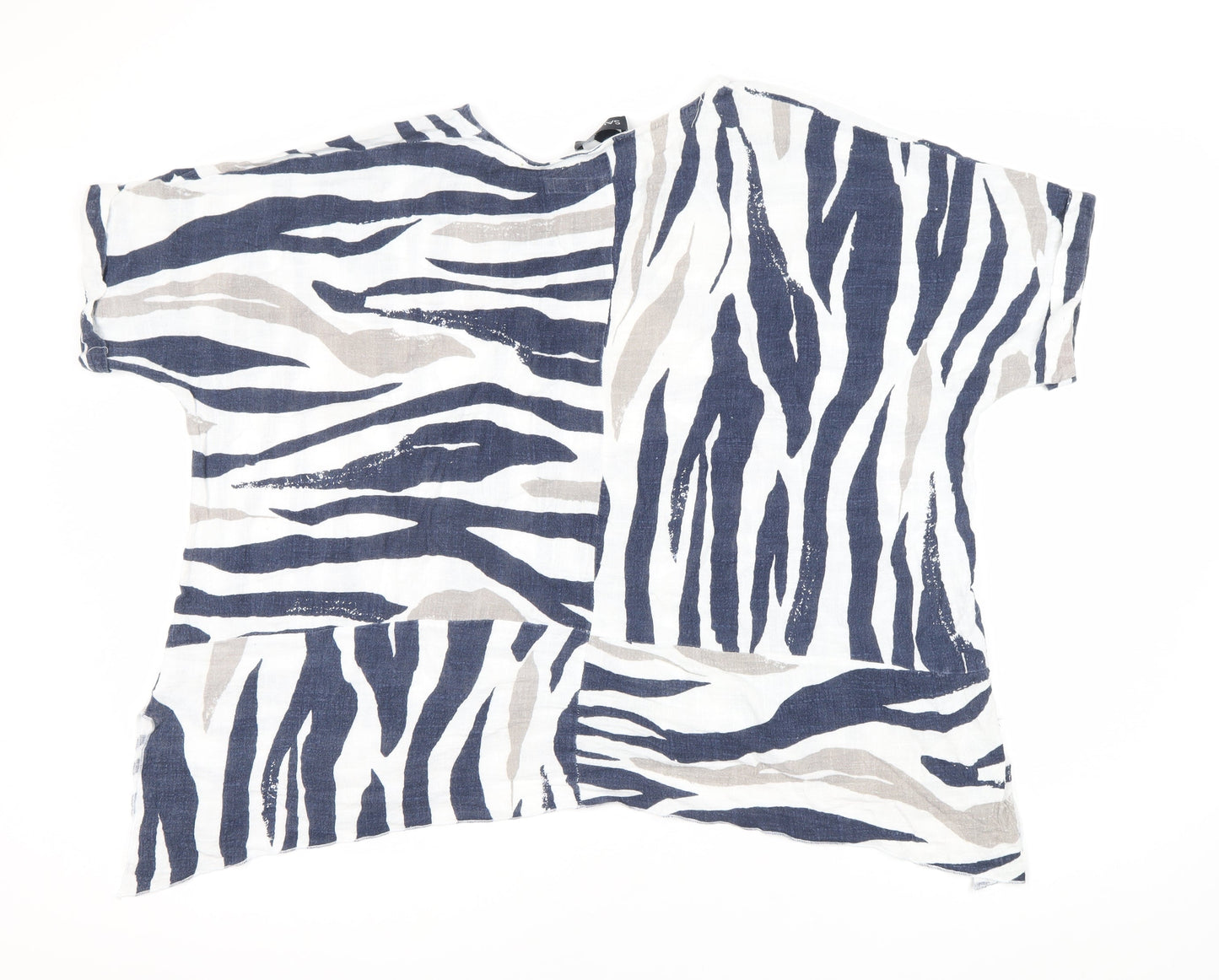 Saloos Women's Multicoloured Animal Print Top, Size UK 18